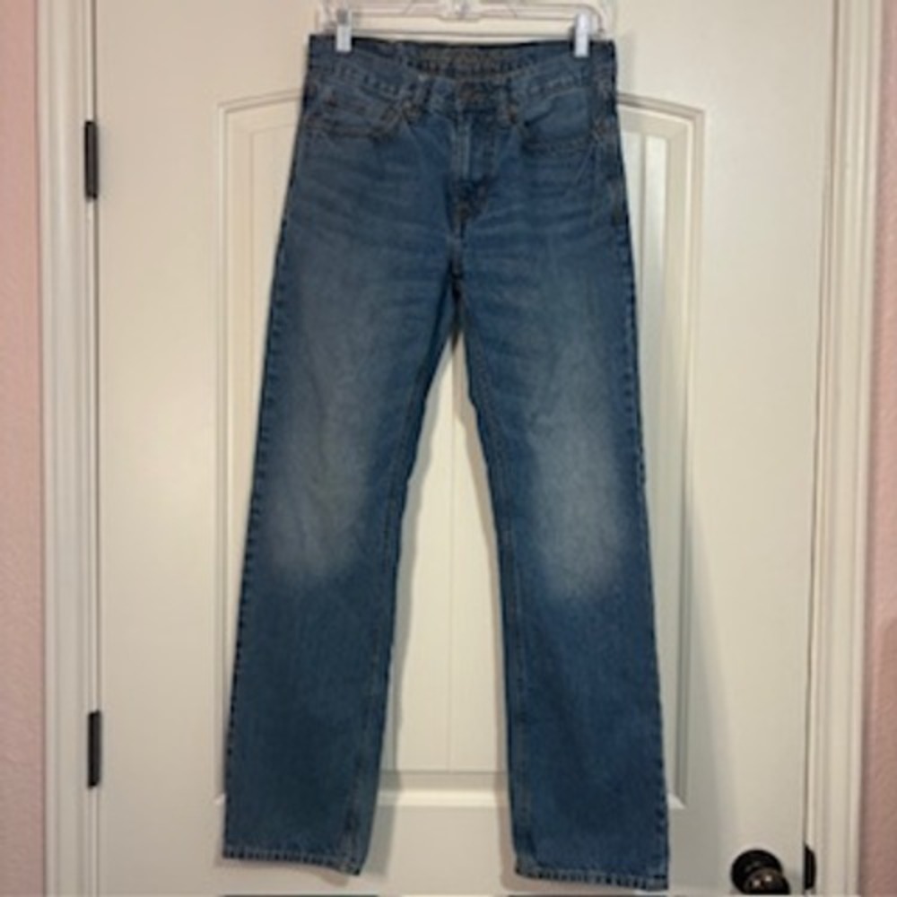 American Eagle Outfitters Mens Jeans Blue Wash Straight Leg Casual Size 28x32‎